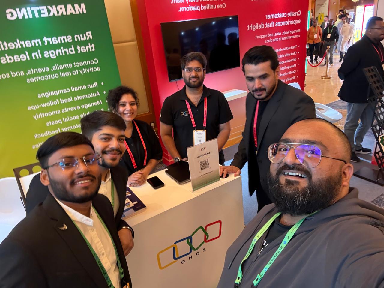 The Saudi ERP team at the Zoho booth